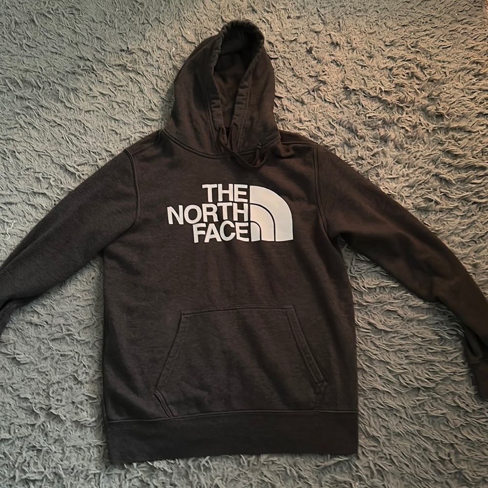 Gray North Face Hoodie M